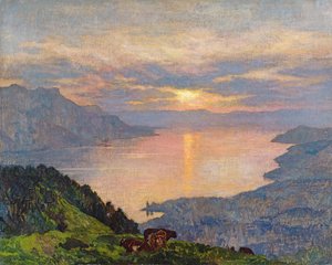 Tramonto sul Lago di Ginevra
